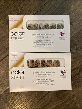 Bundle of 2 Color Street Real Nail Polish Strips
